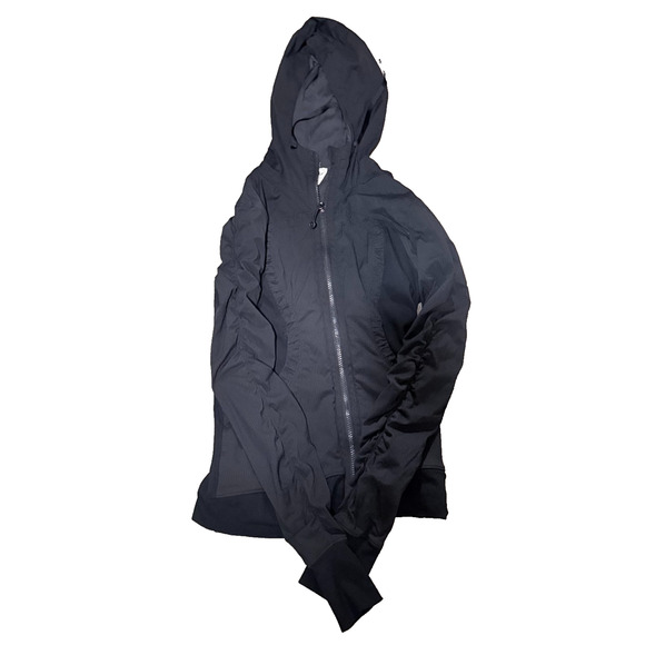Lululemon Women’s Dance Studio Jacket Hooded Size 6 Black Athleisure Gorpcore - Picture 4 of 10